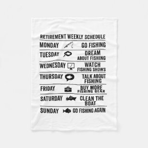 Ruhestandsplan Angelplan Humor Urlaub  Fleecedecke