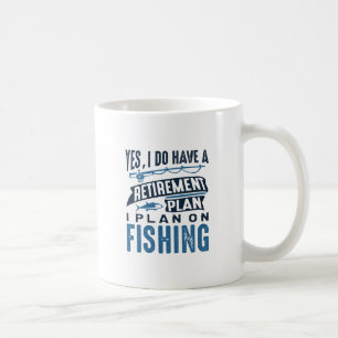 Ruhestandsplan-Fischen Kaffeetasse