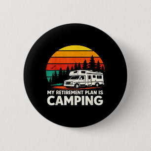 Ruhestandsplan ist Camping Outdoor Wandern Berg Button