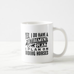 Ruhestandsplan-Pferde Kaffeetasse