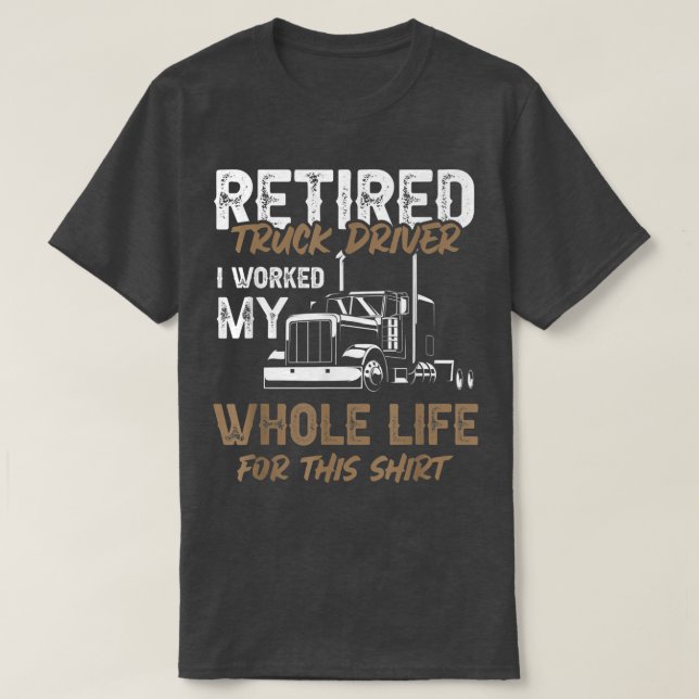 Ruhestandsregelung 2464 für Lkw-Fahrer T-Shirt (Design vorne)