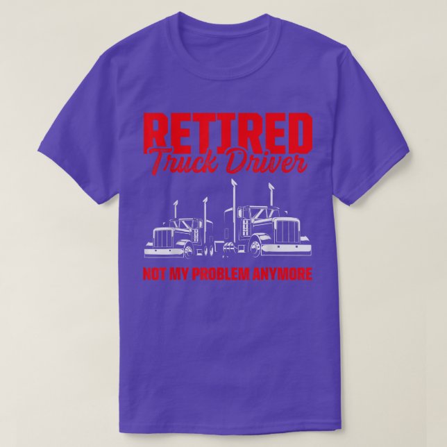 Ruhestandsregelung 2482 für Lkw-Fahrer T-Shirt (Design vorne)