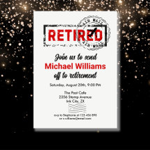 Ruhestandsreiseposten Briefmarke Grunge