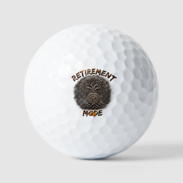 Ruhestandsstimmung auf  golfball (Vorderseite)