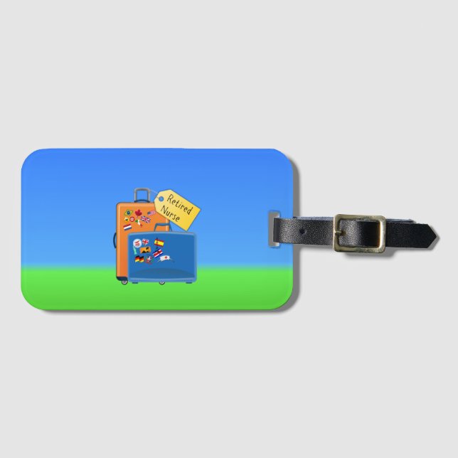Ruhestätte, verpackt und bereit zum Gehen Gepäckanhänger (Vorderseite (Horizontal))