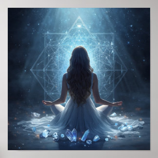 Ruhevolle Kristall-Sanctuary Poster
