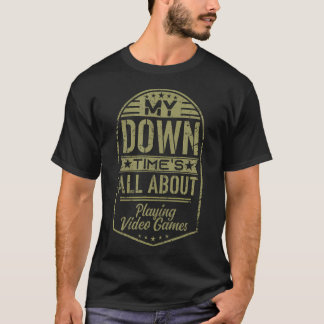 Ruhezeit dreht sich um Videospiele Retro-Abzeichen T-Shirt