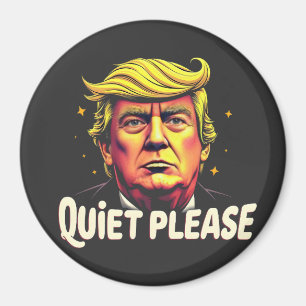Ruhig bitte Trump Kamala Präsident Debatte Magnet