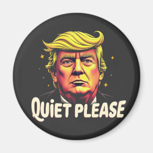 Ruhig bitte Trump Kamala Präsident Debatte Magnet