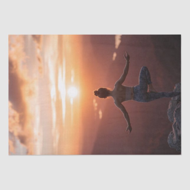 "Ruhig den Geist und das Soul wird sprechen" Seidenpapier (Vorderseite)