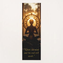 "Ruhig den Geist und das Soul wird sprechen" Yogamatte