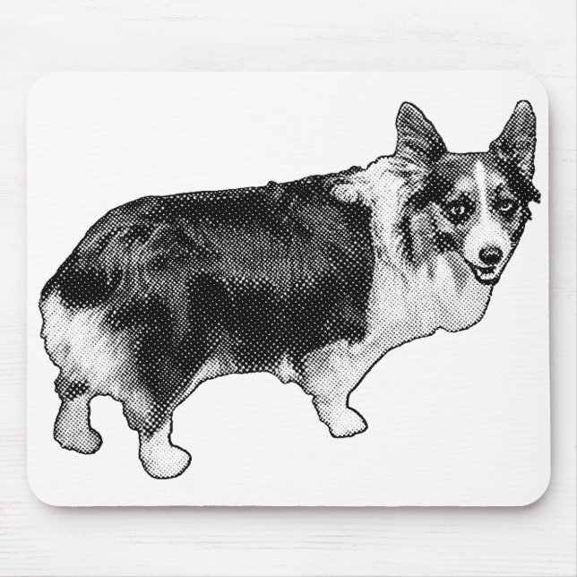 Ruhig-Fokus-Corgi-Spark Mousepad (Vorne)