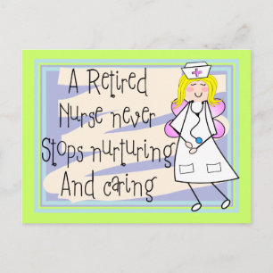 Ruhig gelegene Nurse Angel Art Cards & Gifts Postkarte