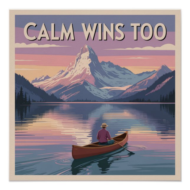 Ruhig gewinnt auch poster (Vorderseite)