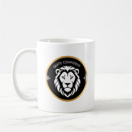 Ruhig Selbstbewusst – Minimalistisches Typografie- Kaffeetasse