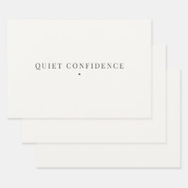 Ruhig Selbstbewusste Minimalistische Geschenkpapie Geschenkpapier Set