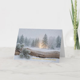 „Ruhig und hell aus dem Winterwald“ Dankeskarte