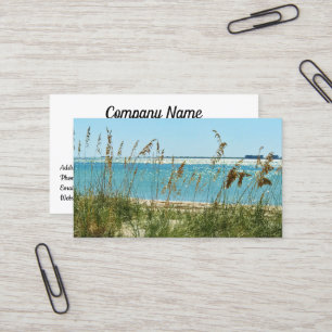 Ruhige Beach-Business-Karte Visitenkarte