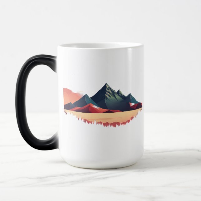 Ruhige Berge Majestät Tasse (Links)