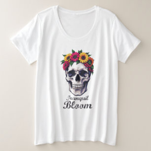 Ruhige Blüte Große Größe T-Shirt