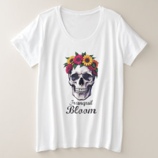 Ruhige Blüte Große Größe T-Shirt