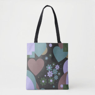 Ruhige Botanische Abstrakte Kunst-Tasche Tasche
