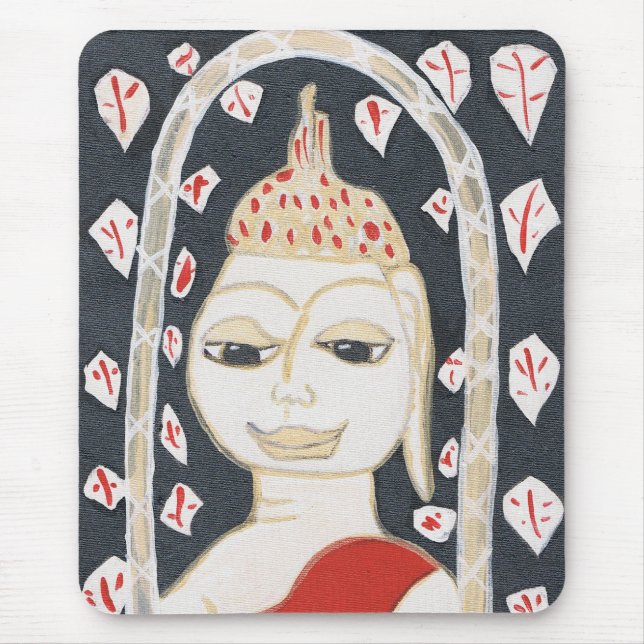 ruhige Buddha-Mausunterlage Mousepad (Vorne)