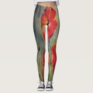 Ruhige Buds, die in der Wind-Malerei blasen Leggings
