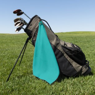 Ruhige & einfache Türkis strukturierte Hintergrund Golfhandtuch