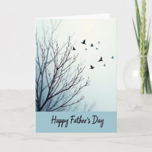 Ruhige Fathers Day Zweige Karte