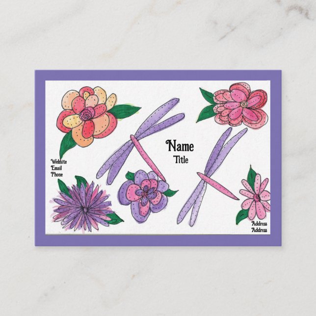 Ruhige Garden Business Cards Visitenkarte (Vorderseite)