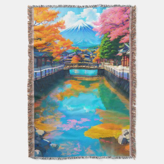 Ruhige Gewässer: Reflektion des Fuji Decke (Vorderseite Vertikal)
