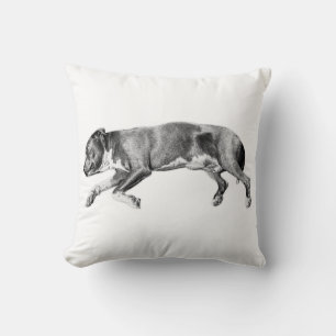 Ruhige Grace - schlummerndes Hound-Portrait Kissen