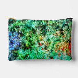 Ruhige grüne abstrakte Cut Sew Bag, Glatte abstrak Zubehörtasche