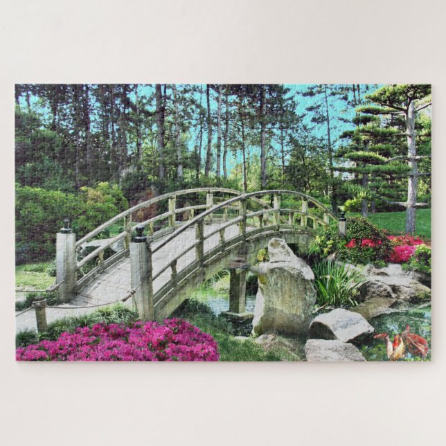 Ruhige japanische Garden Jigsaw Puzzle (Horizontal)