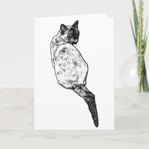 Ruhige Katze, warme Wünsche Karte