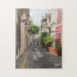 Ruhige kleine Straße von Puerto Rico