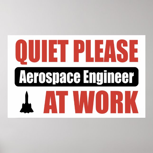Ruhige Lage für den Flugzeugingenieur Poster (Vorne)