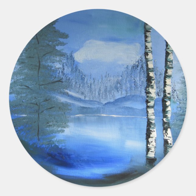 Ruhige Lake Stickers (Vorderseite)