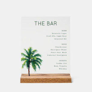 Ruhige minimalistische tropische Palme Acrylschild