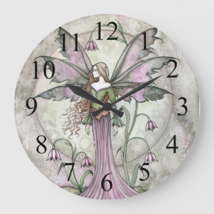 Ruhige Mond-Fee-Fantasie-Wanduhr Große Wanduhr