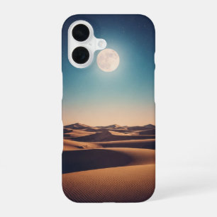 Ruhige Mondwüsten-Szene iPhone 16 Hülle