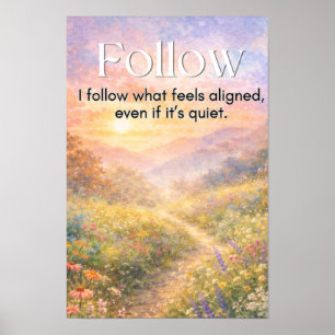 Ruhige Motivationswandkunst, Digital-Download-Druc Poster
