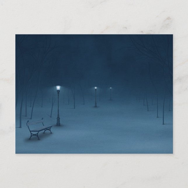 Ruhige Nacht Postkarte (Vorderseite)