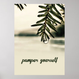 Ruhige Natur-Spa-Ästhetik Poster
