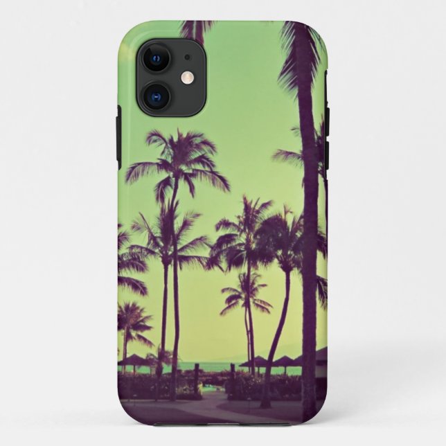 Ruhige Palme Case-Mate iPhone Hülle (Rückseite)