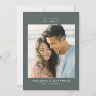 Ruhige Pastell-Minimalistische Fotografie Save The Date