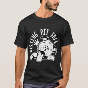 Ruhige Pit Face Funny Dog, Pitbull Meme Bekleidung T-Shirt