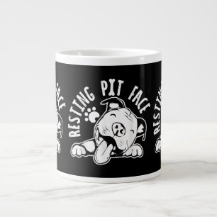 Ruhige Pit Face Funny Dog Pitbull Meme Jumbo-Tasse