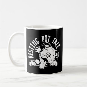 Ruhige Pit Face Funny Dog Pitbull Meme Kaffeetasse